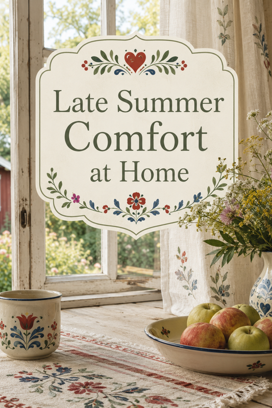 Late Summer Comfort at Home