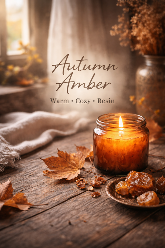 Cozy Autumn Amber Incense Warm Fall Home Fragrance