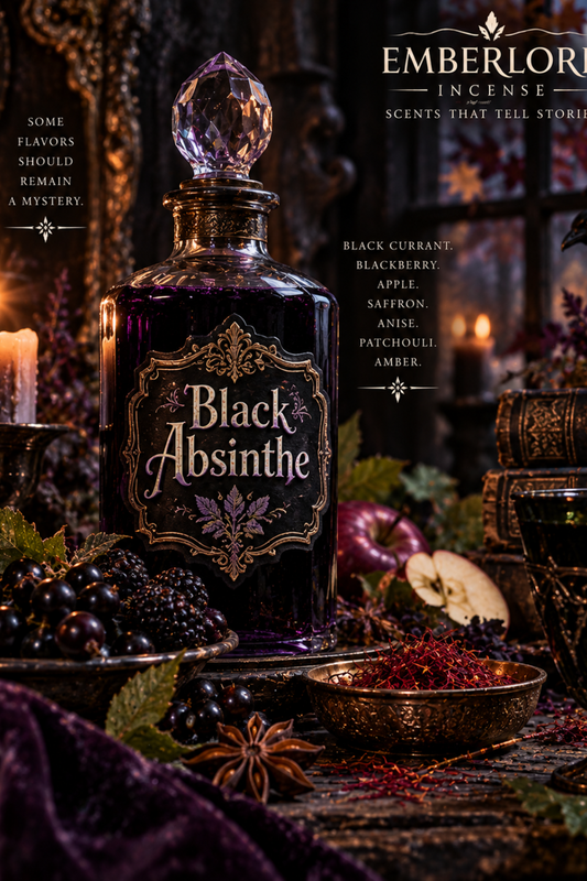 Black Absinthe Incense | Dark Berries, Anise & Amber