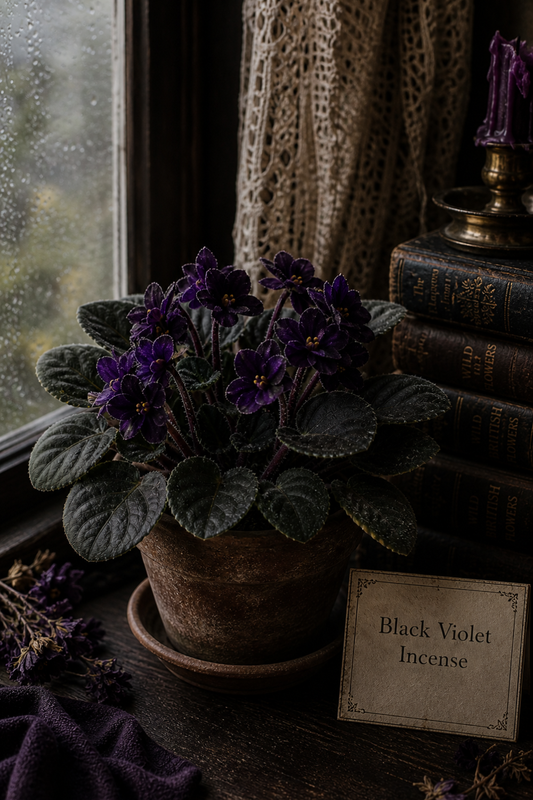 Black Violet Incense for Dark Cottagecore Autumn Rooms
