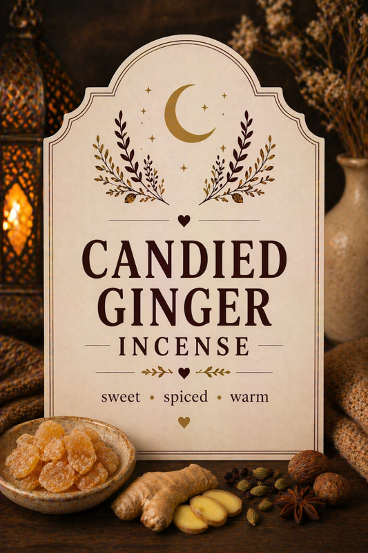 Candied Ginger Spice Incense for Warm Cozy Evenings