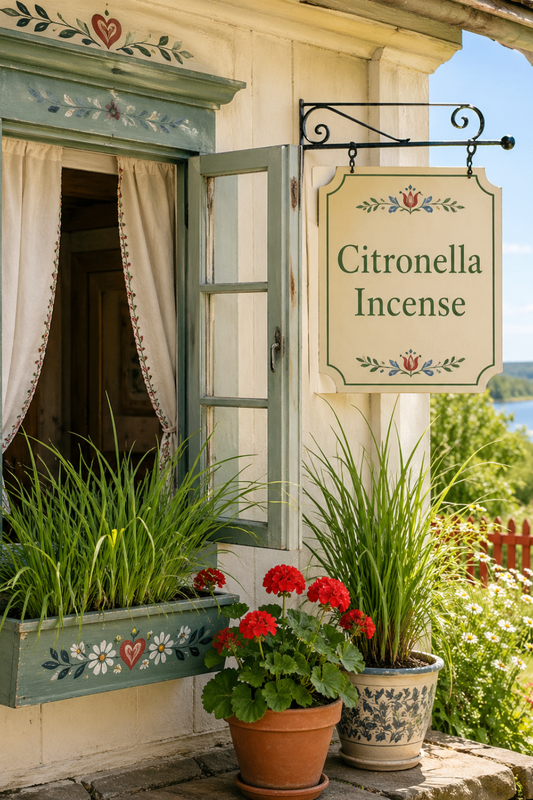 Citronella Incense for Bright Summer Cottage Air