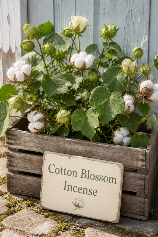 Cotton Blossom Incense A Fresh Laundry Scent for Clean Cottage Homes