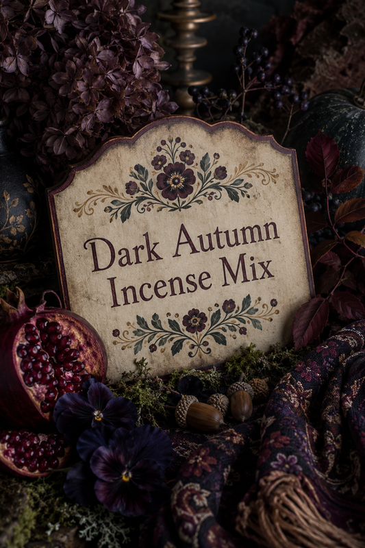 Dark Autumn Incense Mix: Dark Cottagecore Fall Scents