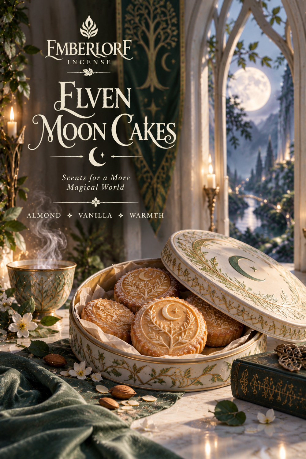 Elven Moon Cakes Incense | Almond & Vanilla