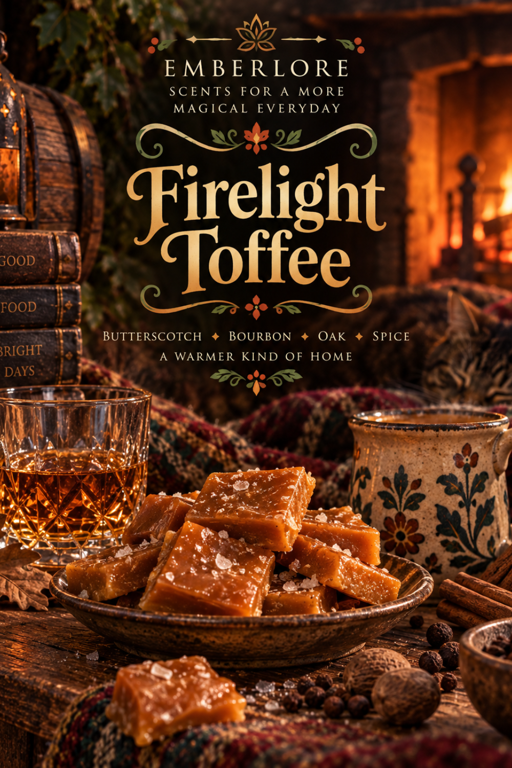 Firelight Toffee Incense | Butterscotch by the Hearth