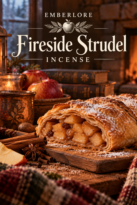 Fireside Strudel Incense | Warm Apple Strudel Bakery Scent