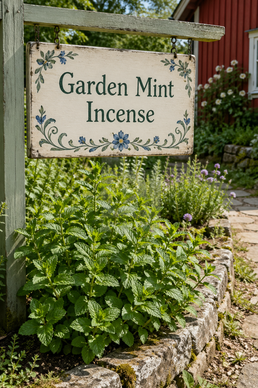 Garden Mint Incense for Fresh Green Cottage Rooms