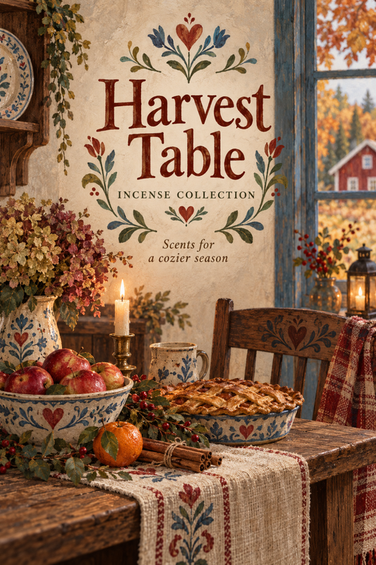 Harvest Table | Apple Pie, Citrus & Wood Incense Collection