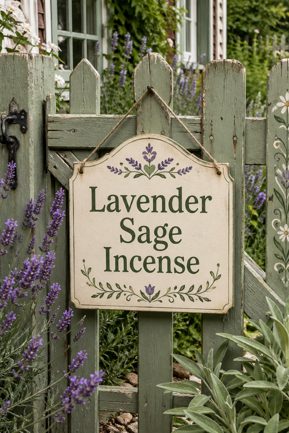 Lavender Sage Incense for Clean Herbal Cottage Calm