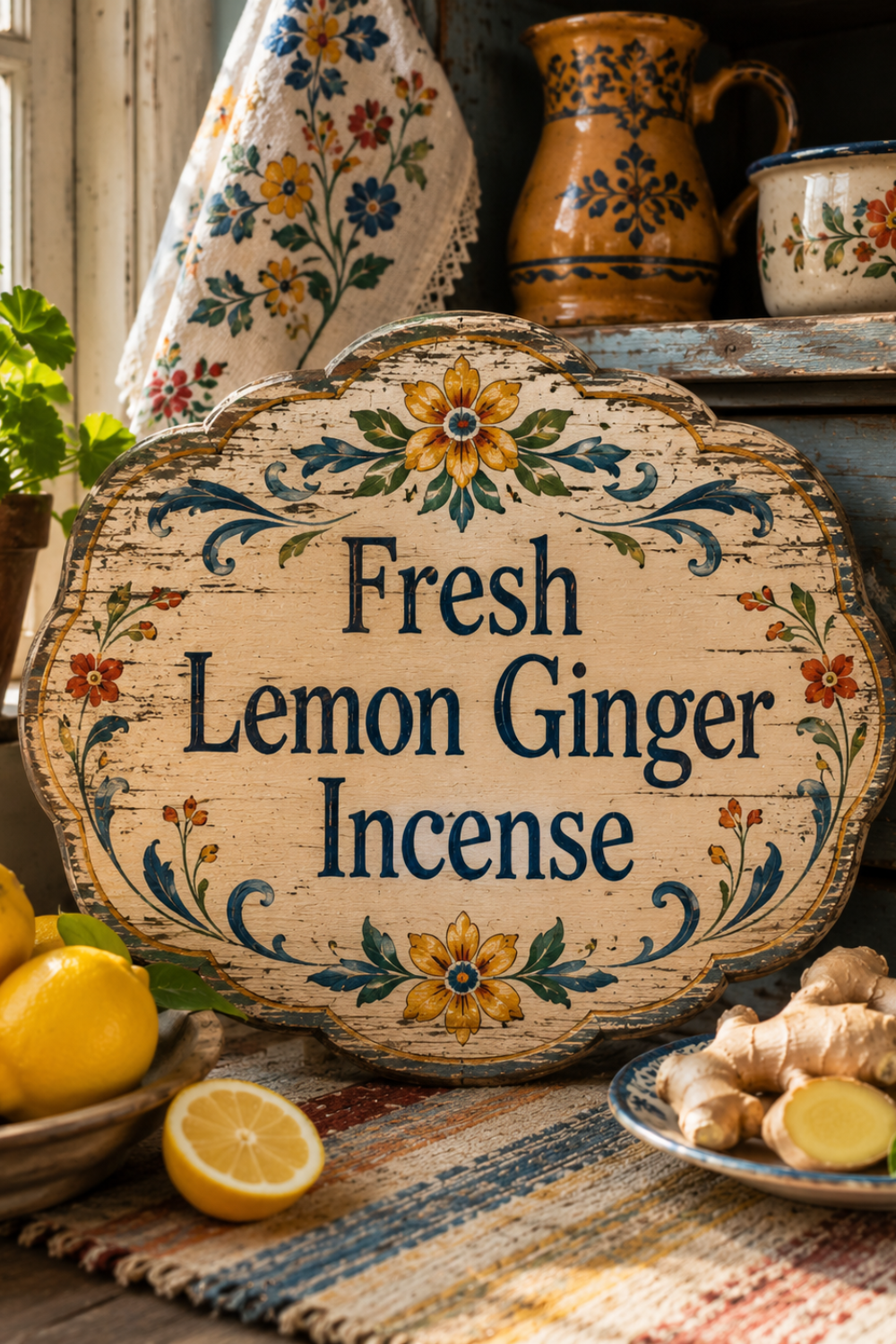 Fresh Lemon Ginger Incense: Bright Citrus Spice Scent