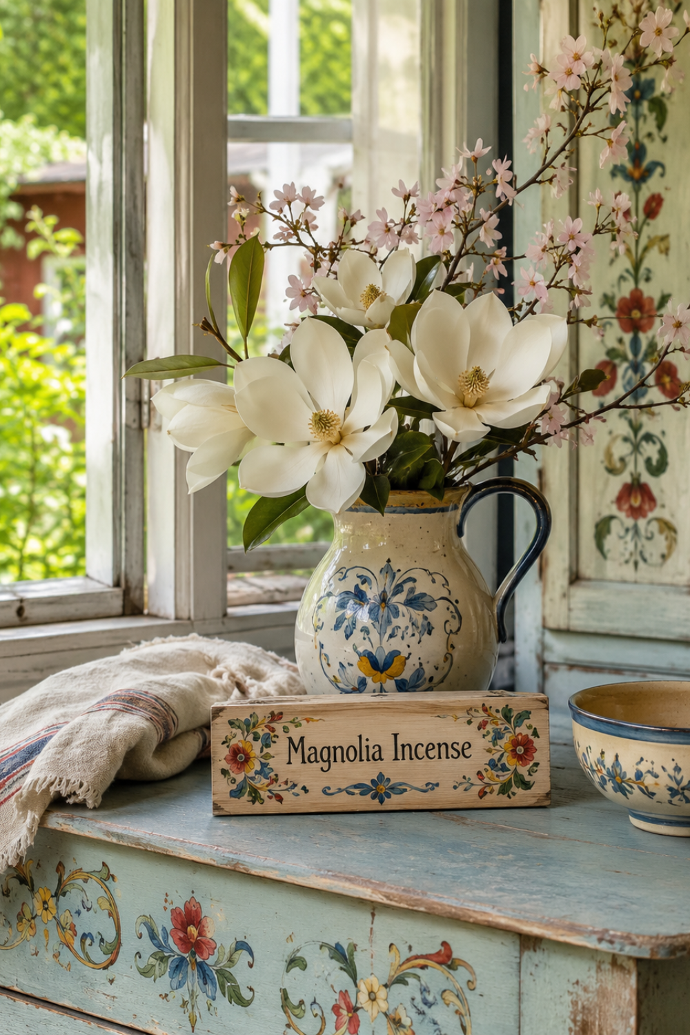 Magnolia Incense for Soft Summer Floral Home Fragrance