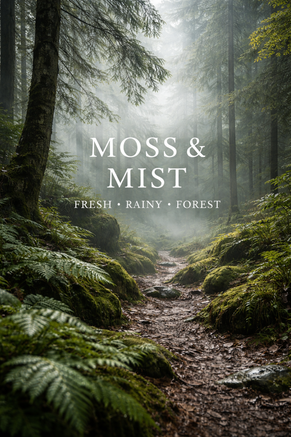 Moss and Mist Incense Fresh Rainy Forest Home Fragrance