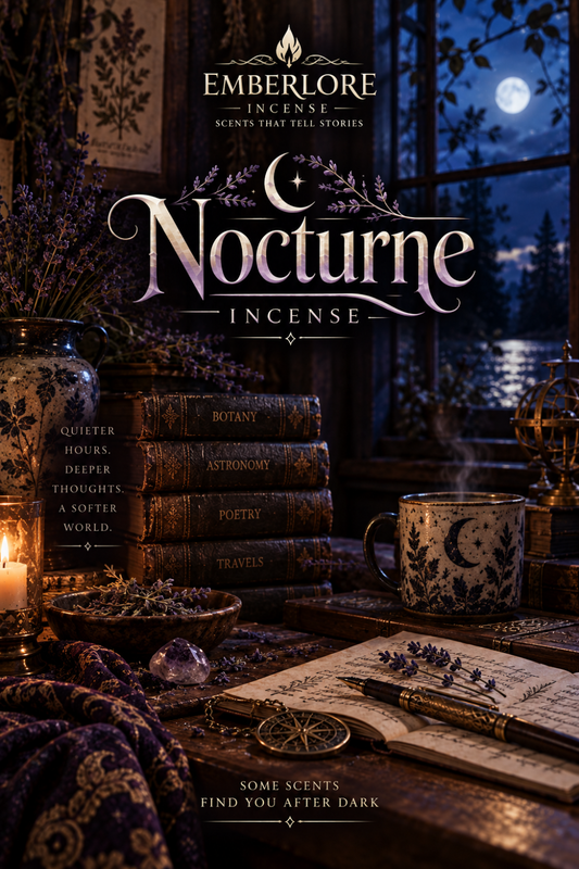 Nocturne Incense | Smoky Lavender for Midnight Hours