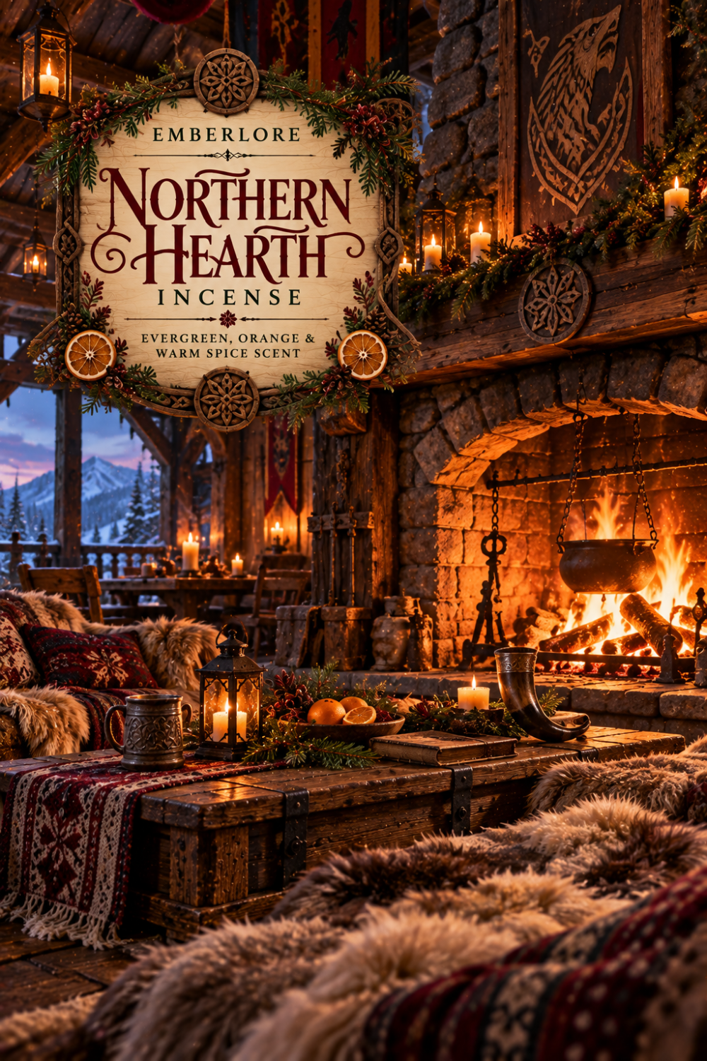 Northern Hearth Incense | Evergreen, Orange & Warm Spice Incense