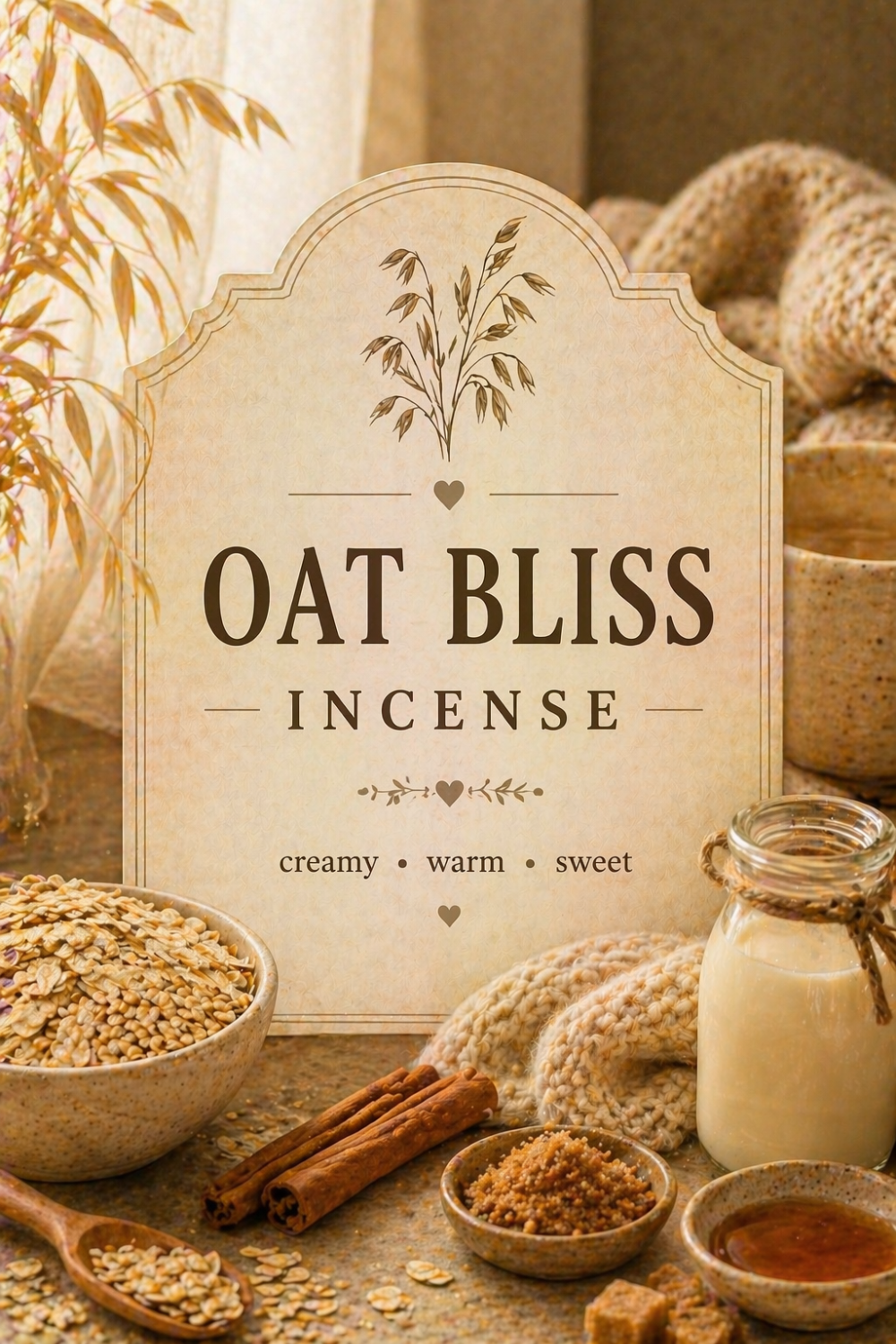 Oat Bliss Incense for Soft Cozy Morning Warmth