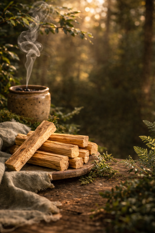 Palo Santo Incense – Warm Woodsy Scent for a Calm, Cozy Home