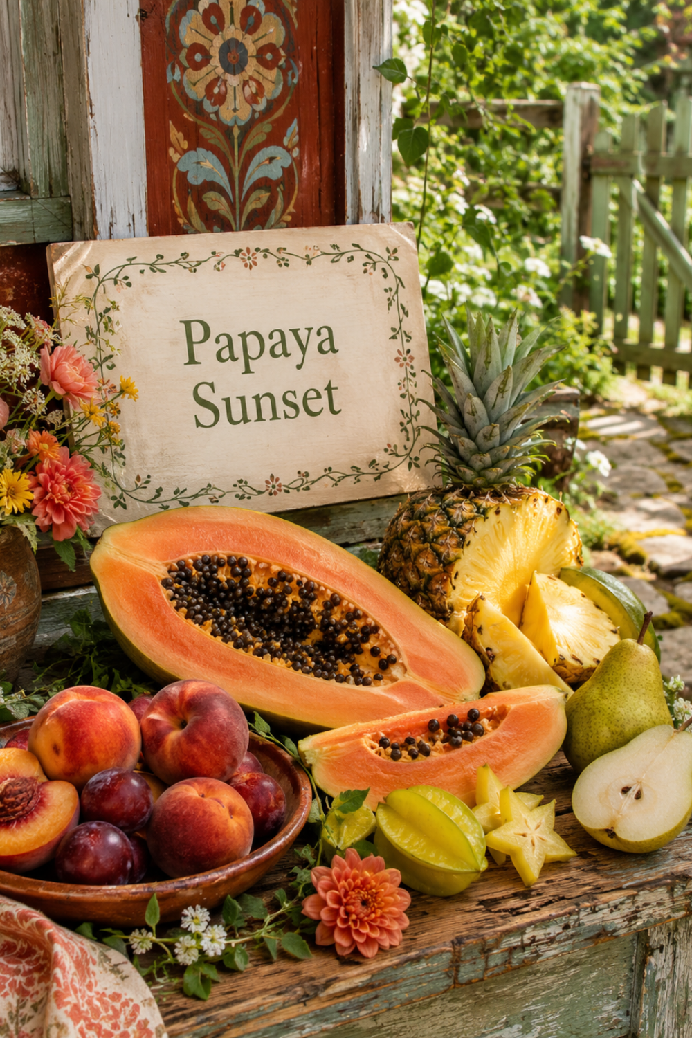 Papaya Sunset Incense: Tropical Fruit Scent