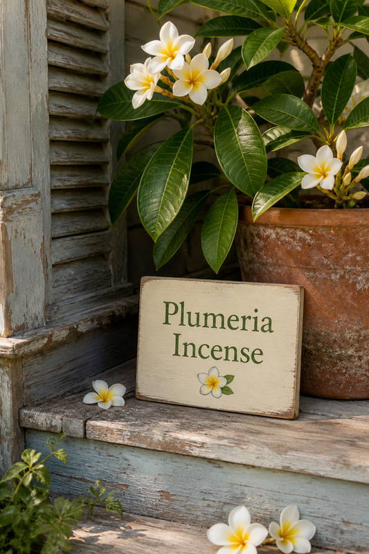 Plumeria Incense A Tropical Floral Scent for Sunny Cottage Days