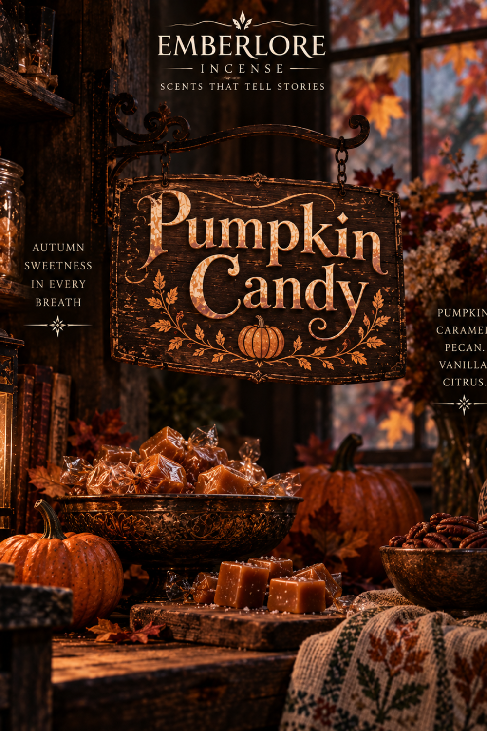 Pumpkin Candy Incense | Pumpkin Caramel & Roasted Pecan