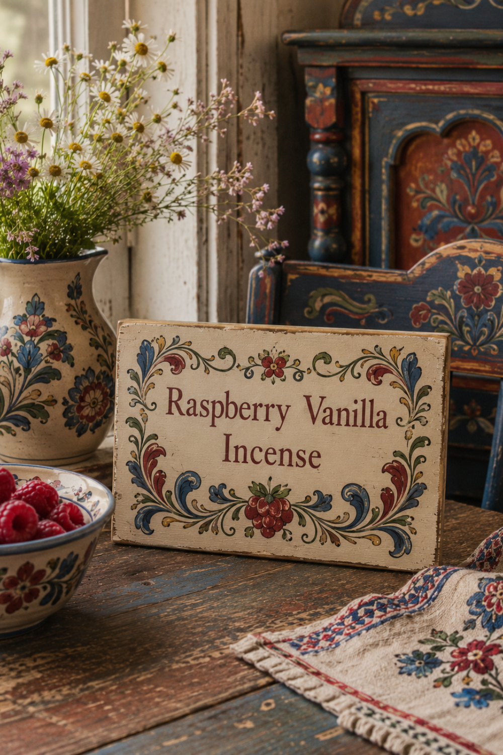 Raspberry Vanilla Incense: Sweet Berry Scent