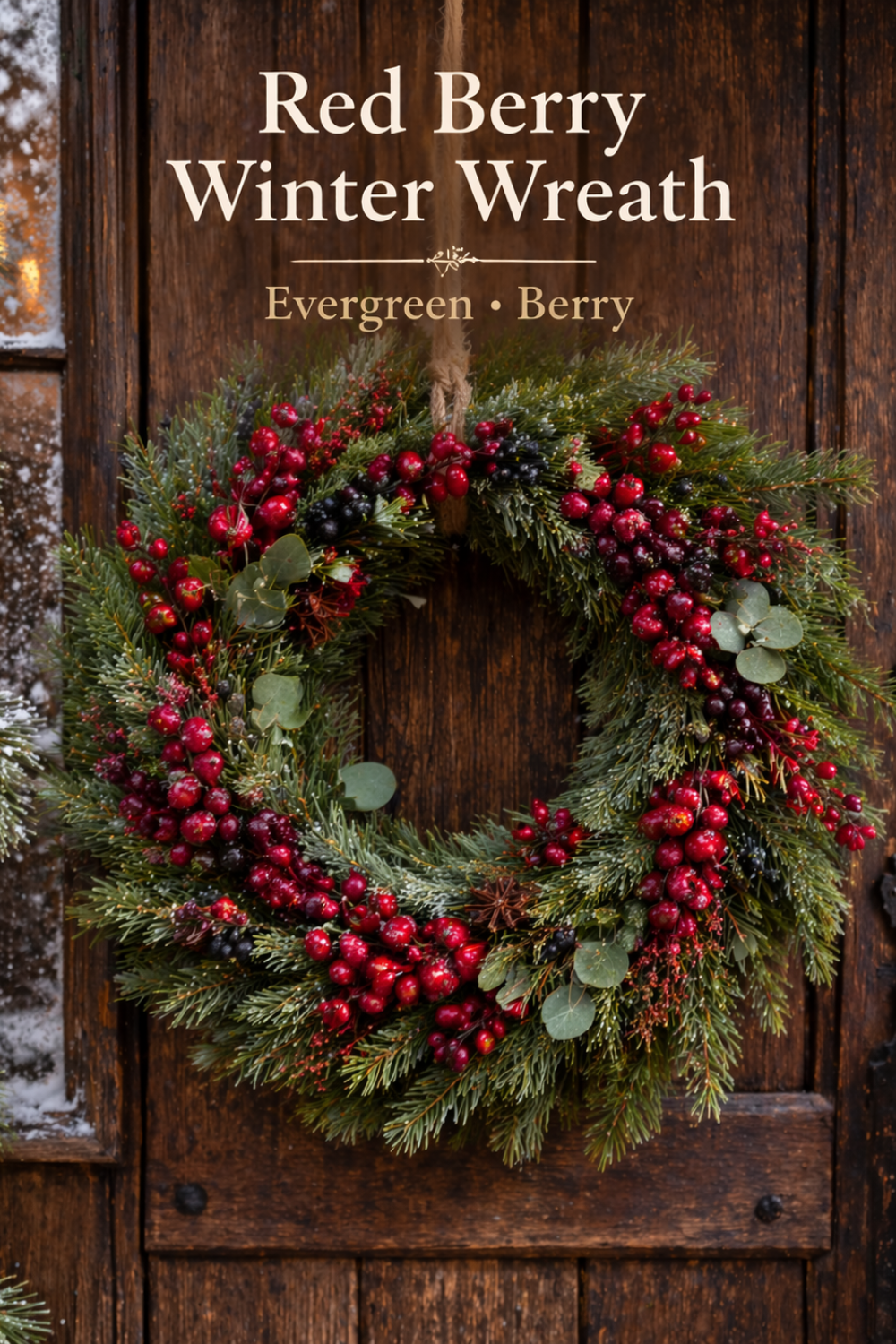 Red Berry Wreath Incense Fresh Berry Evergreen Winter Scent