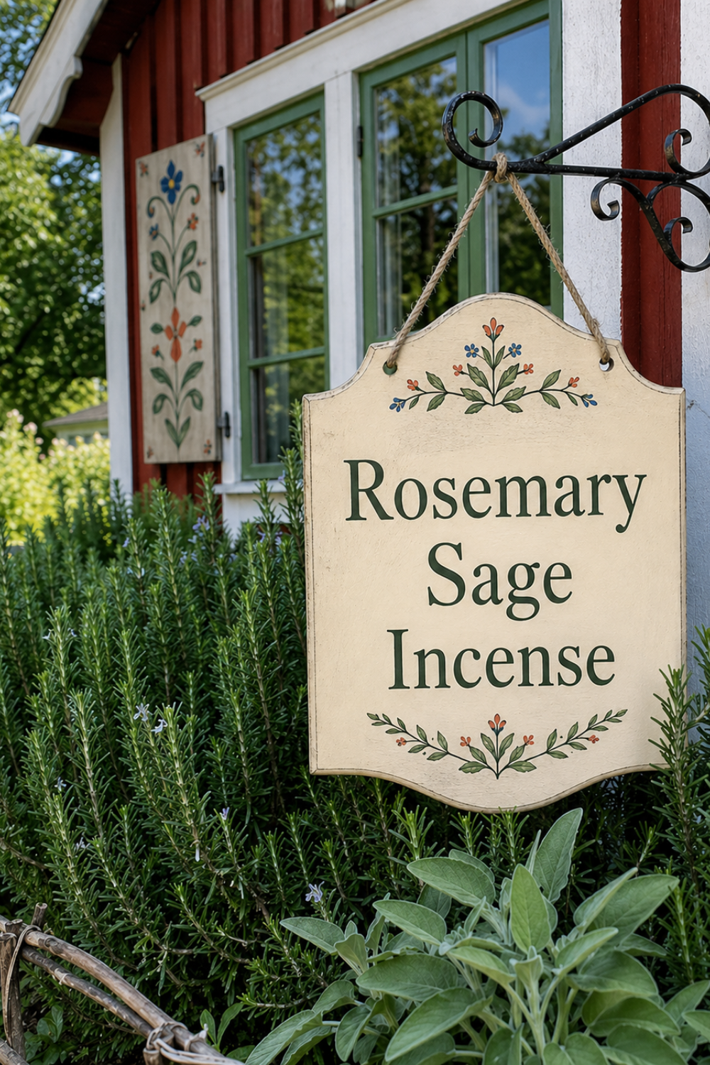 Rosemary Sage Incense for Fresh Herbal Cottage Air