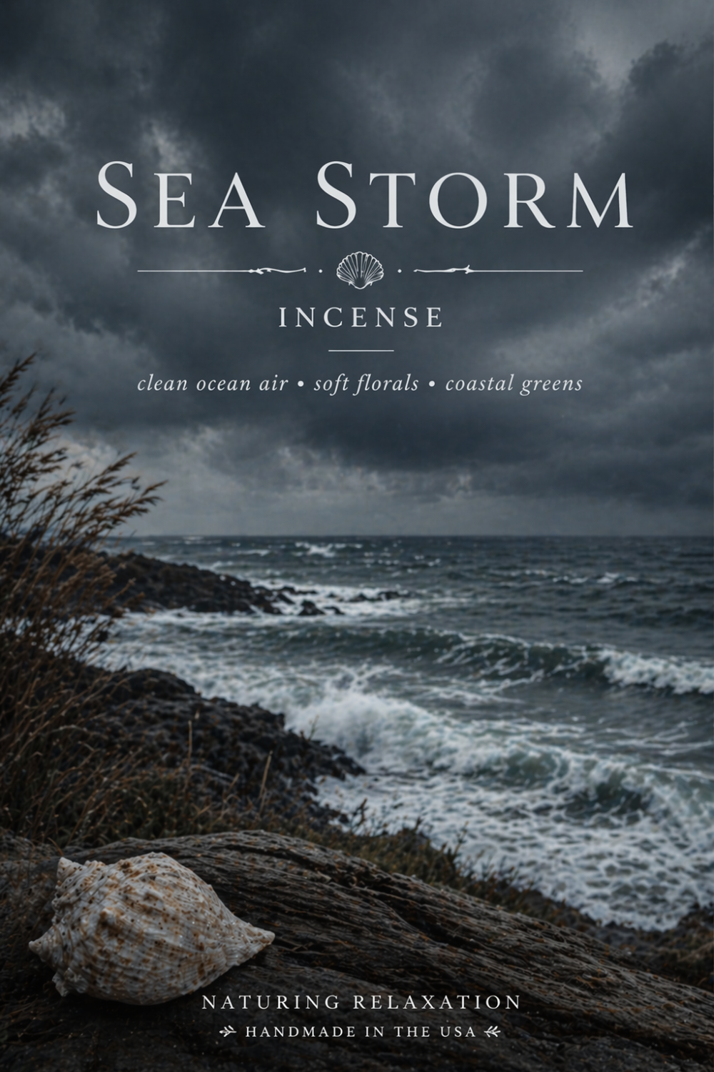Sea Storm Incense – Clean Ocean Air Scent for a Calm Coastal Home