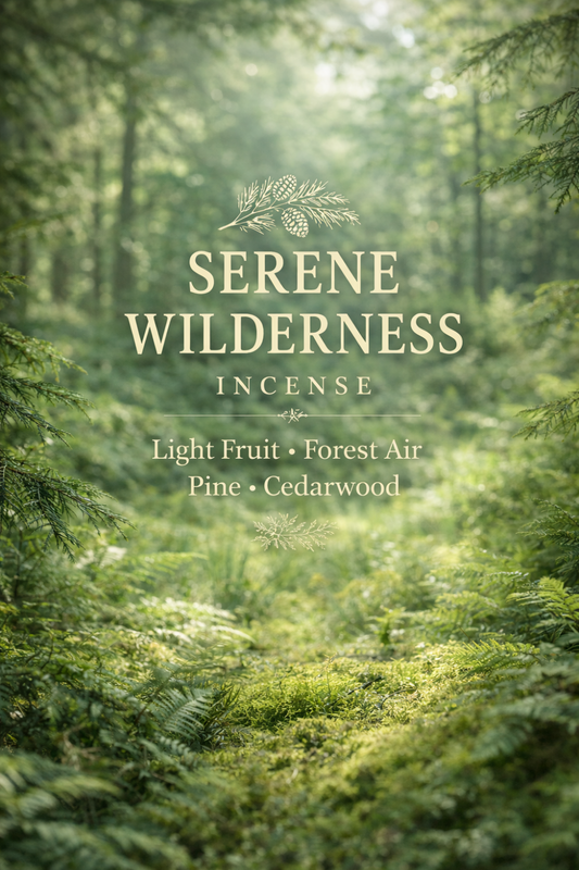 Serene Wilderness Incense Fresh Pine Cedarwood Home Scent
