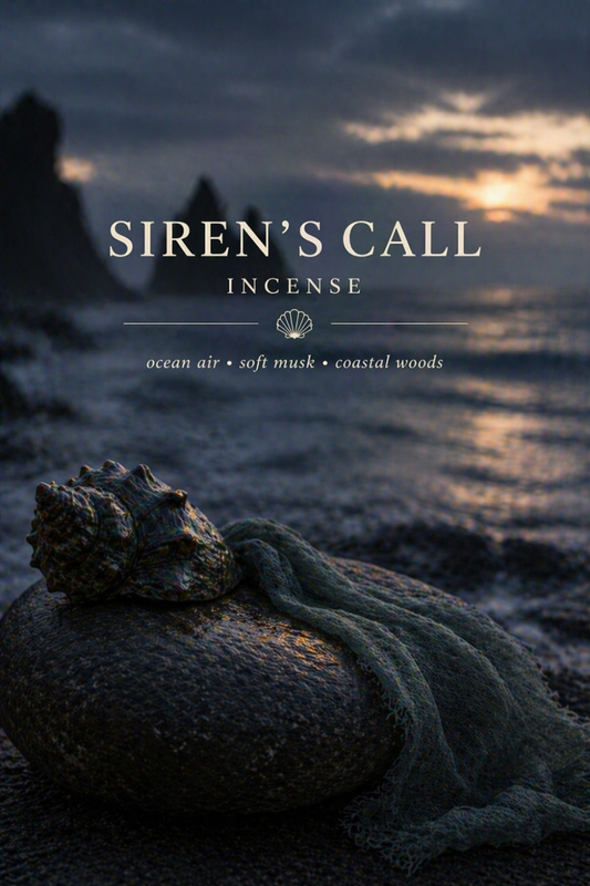 Siren’s Call Incense – Fresh Ocean Air with Soft Musk and Coastal Woods