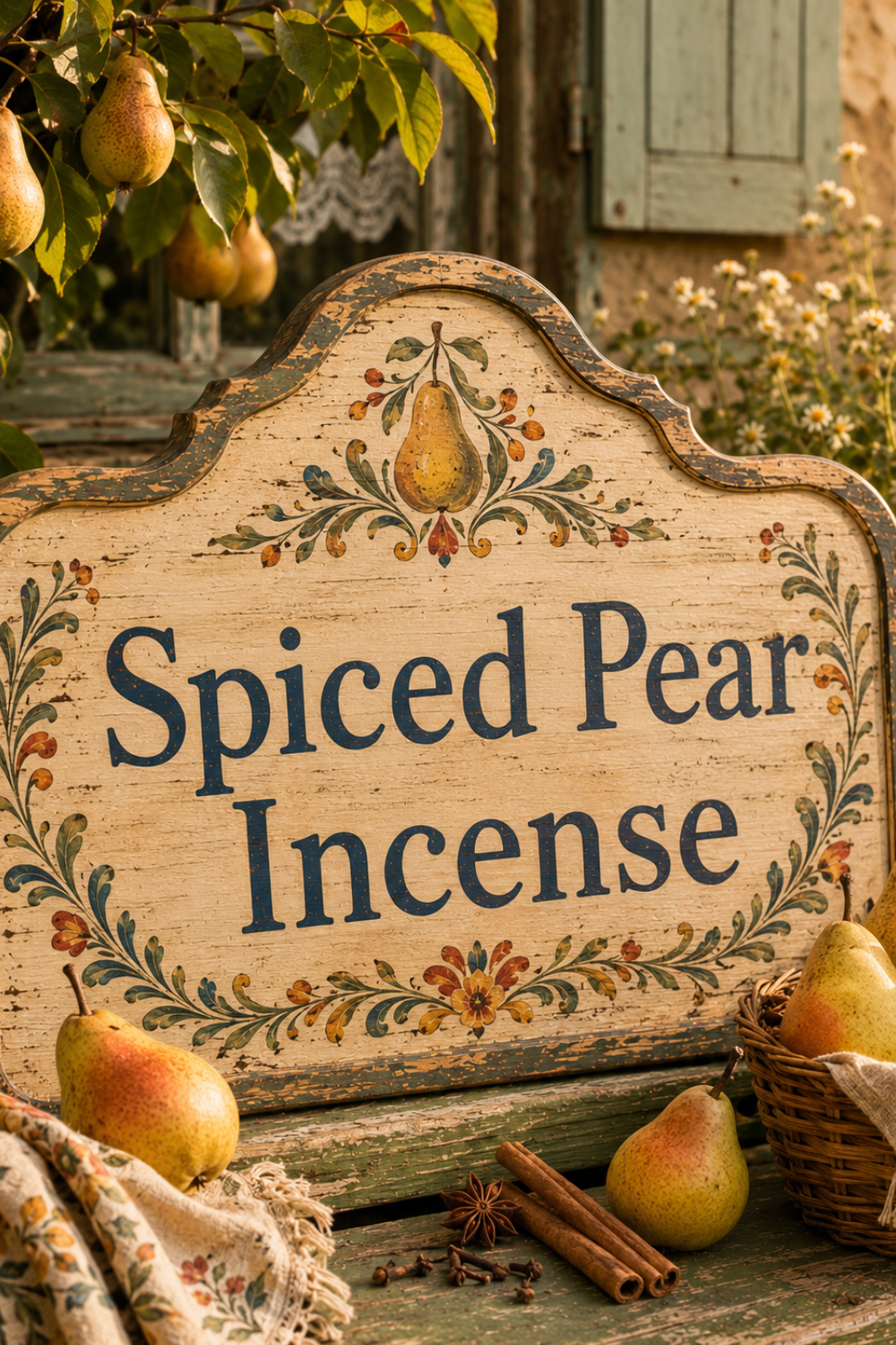 Spiced Pear Incense: Pear Cinnamon Clove Scent