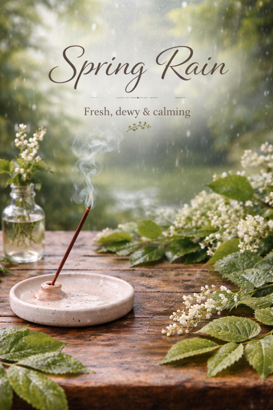 Spring Rain Incense – Fresh Floral Scent for a Calm, Airy Home
