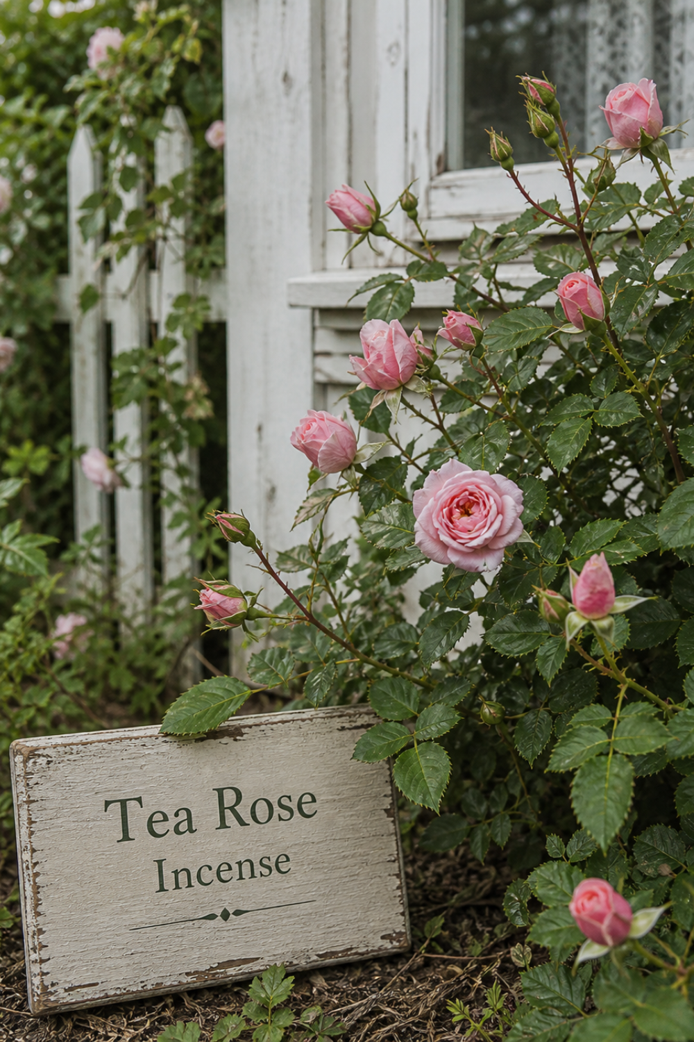 Tea Rose Incense for Romantic Cottage Garden Rooms