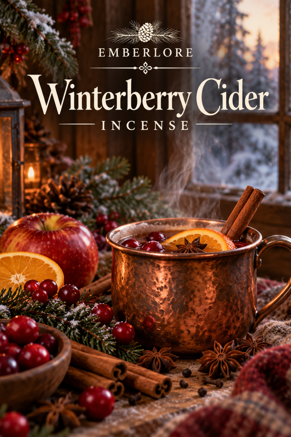Winterberry Cider Incense | Warm Wassail & Spiced Cider Scent