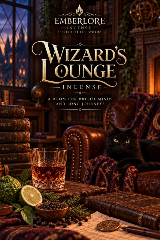Wizard's Lounge Incense | Rum, Leather & Sandalwood