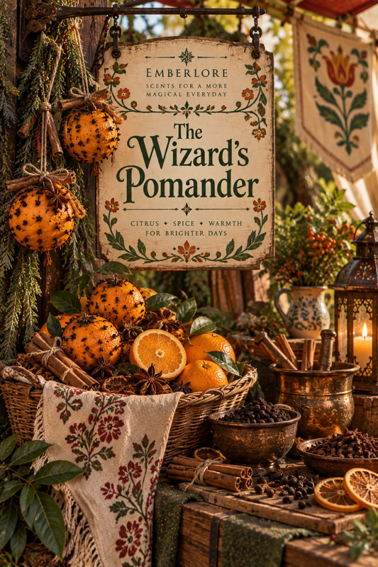 The Wizard's Pomander Incense | Orange, Peppercorn & Spice