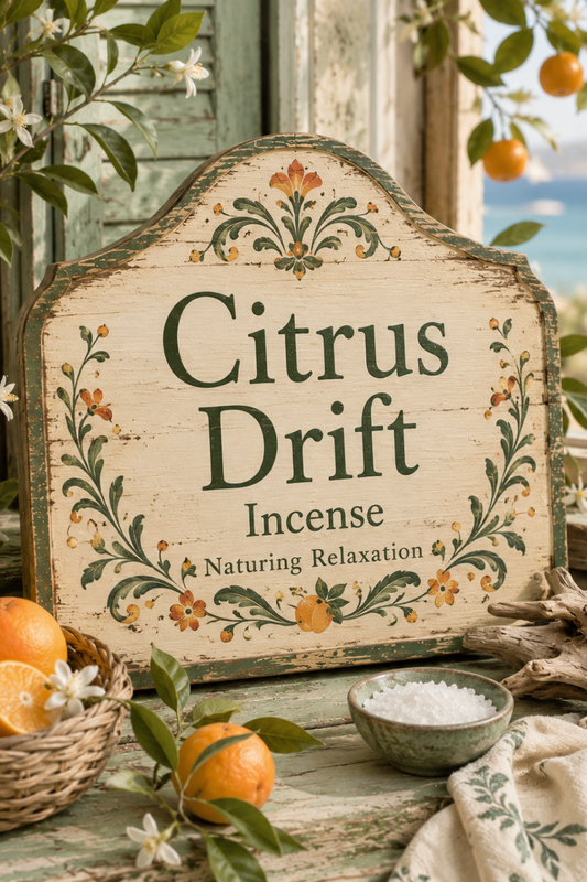 Citrus Drift Incense: Citrus Sea Salt Scent
